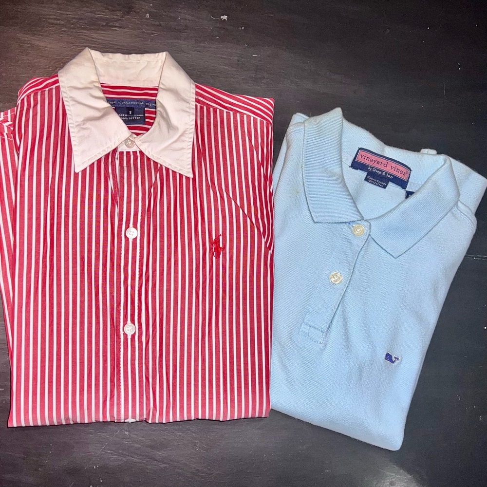 Vineyard Vines/Ralph Lauren Sport Bundle Size S [2 shirts]